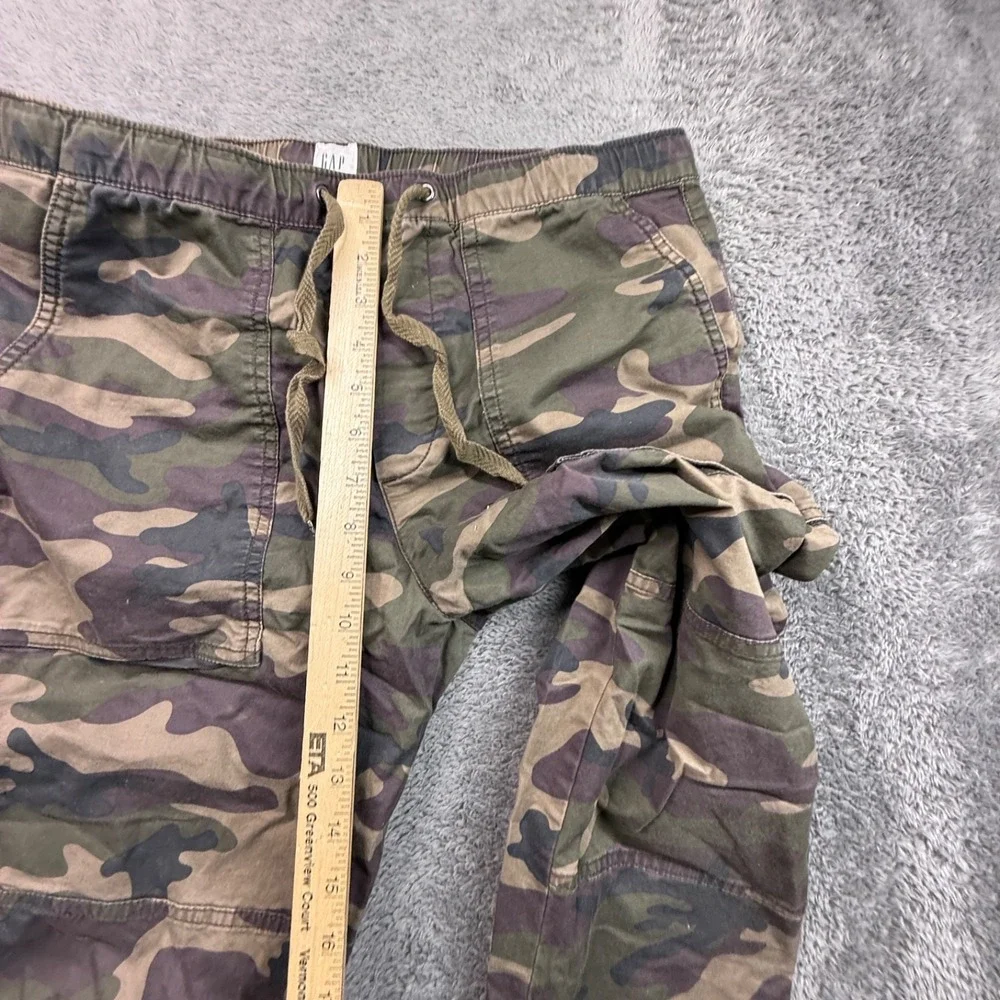 GAP Mens Camo Utility Joggers M Tapered Leg Stretch Cotton Drawstring Waist